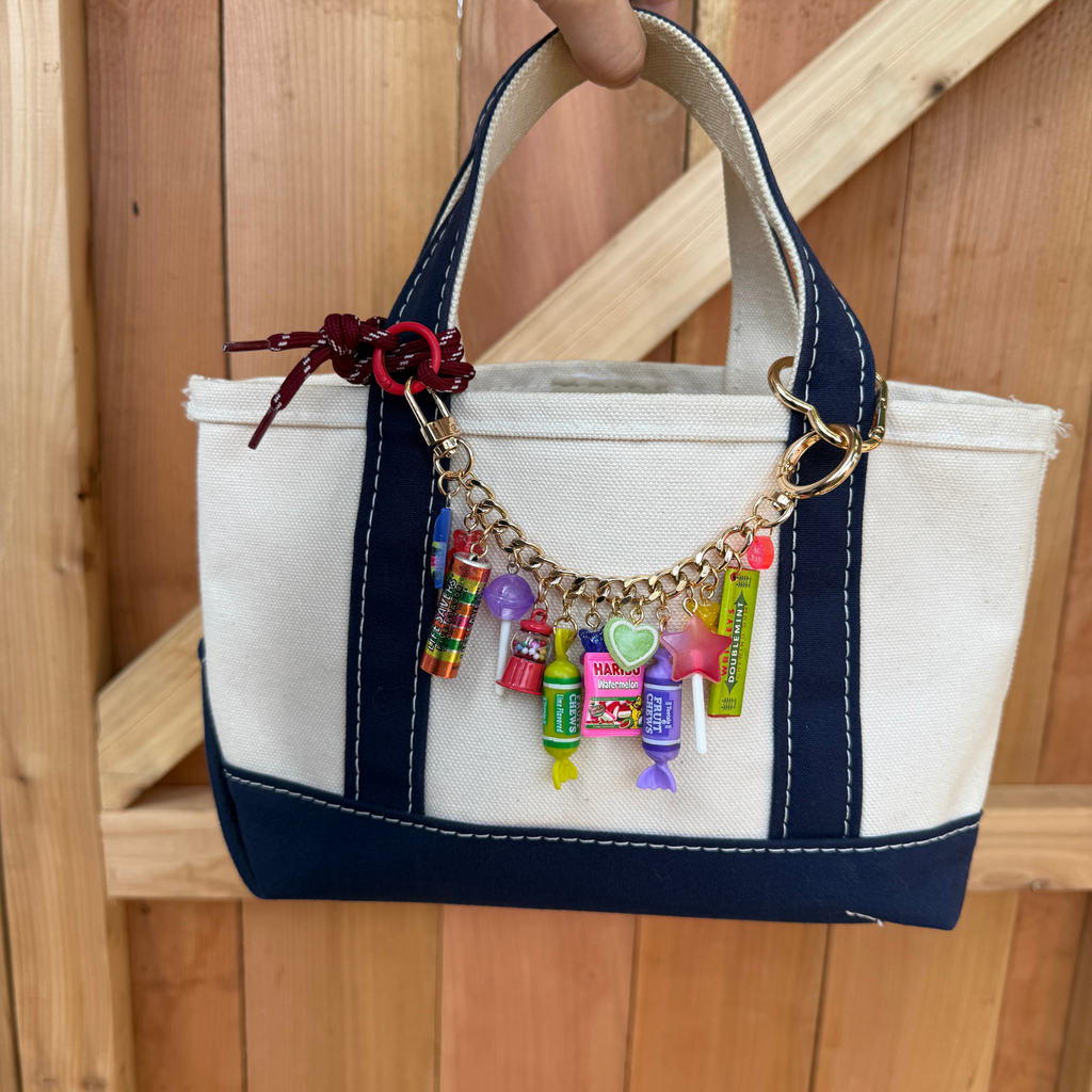 1:1 Vintage Colorful Candy Stacked Bag Chain - Gold