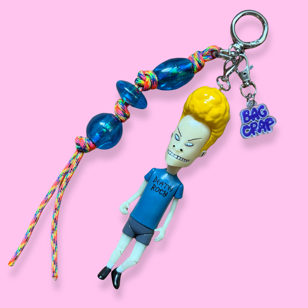 Glow in the Dark Beavis or Butt-Head Bag Charm Set