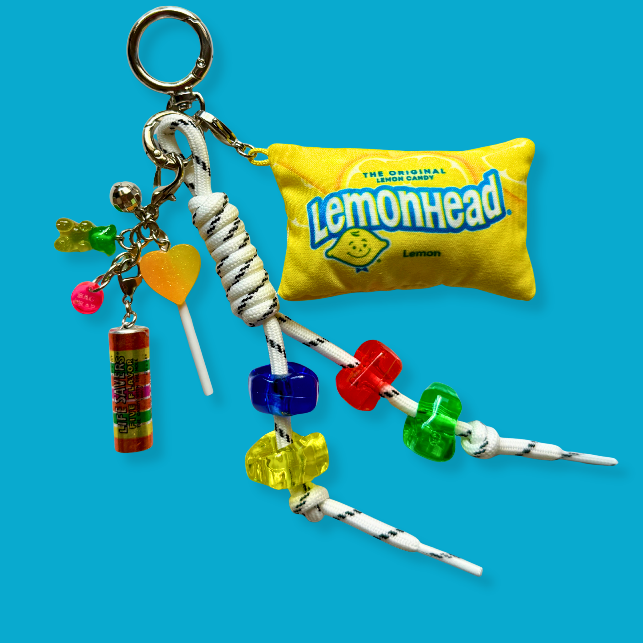 1:1  Candy   Pack: Lemon Head - vintage bag charm packs nostalgia vintage y2k vintage keychain vintage charms for bag nostalgia vintage keychains y2k collectible - Bag Crap