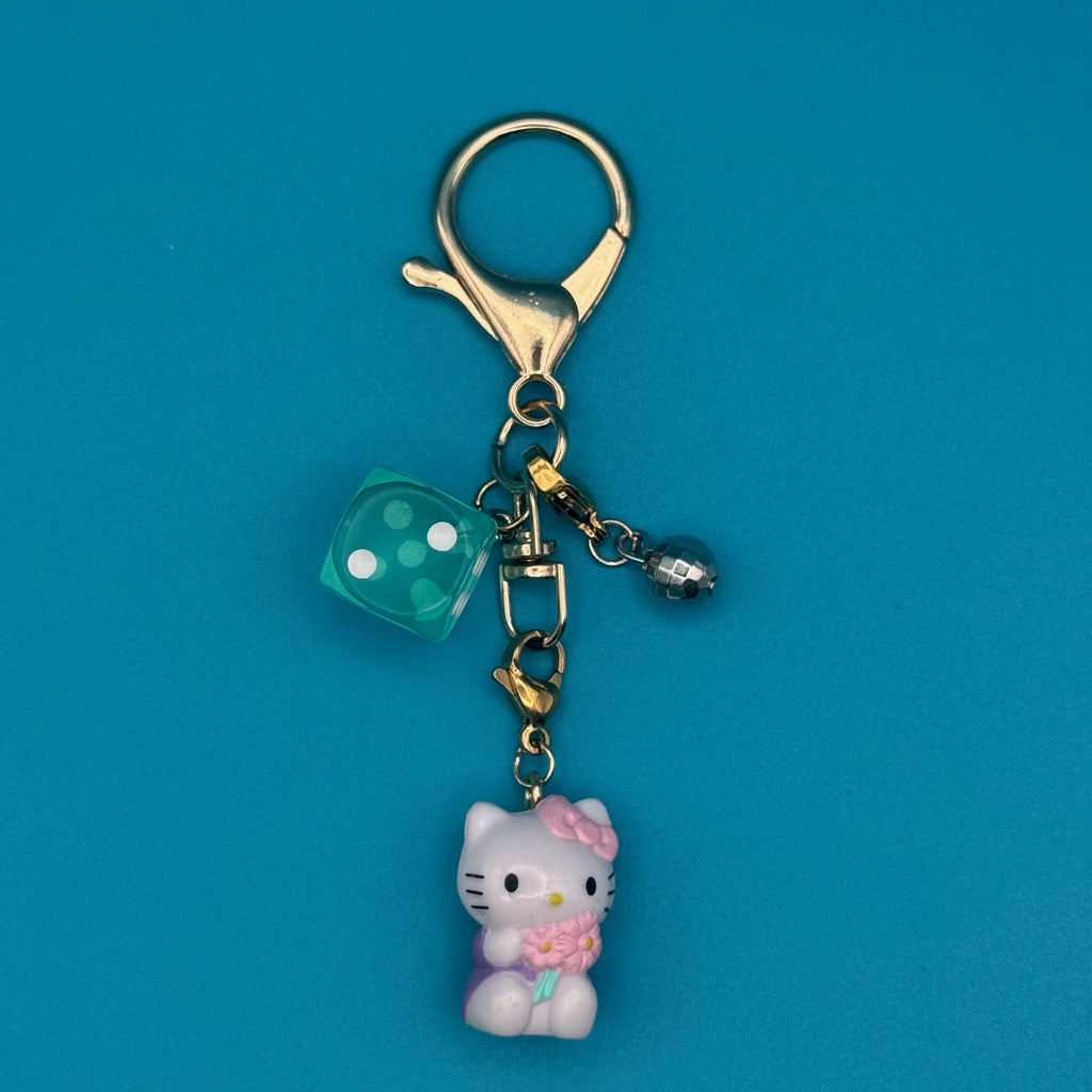 VTG  Mini Hello Kitty Bag Charm Set: Silver or Gold