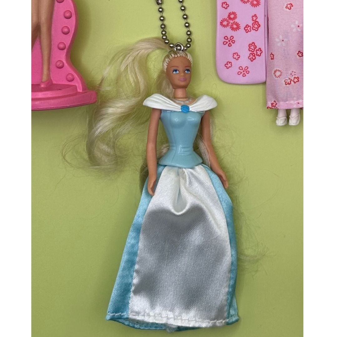 90's Barbie Doll Happy Meal Crafted  s: Drop 5 - barbie doll toy pink rare vintage keychain vintage charms for bag nostalgia vintage keychains y2k collectible - Bag Crap