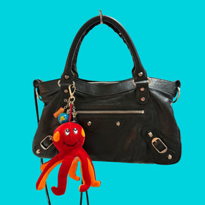 90s Red Plush Octopus -  vintage keychain vintage charms for bag nostalgia vintage keychains y2k collectible - Bag Crap