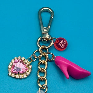 4' GOLD VINTAGE BAG CHARM CHAIN- VINTAGE BARBIE - vintage bag charm packs nostalgia vintage y2k vintage keychain vintage charms for bag nostalgia vintage keychains y2k collectible - Bag Crap