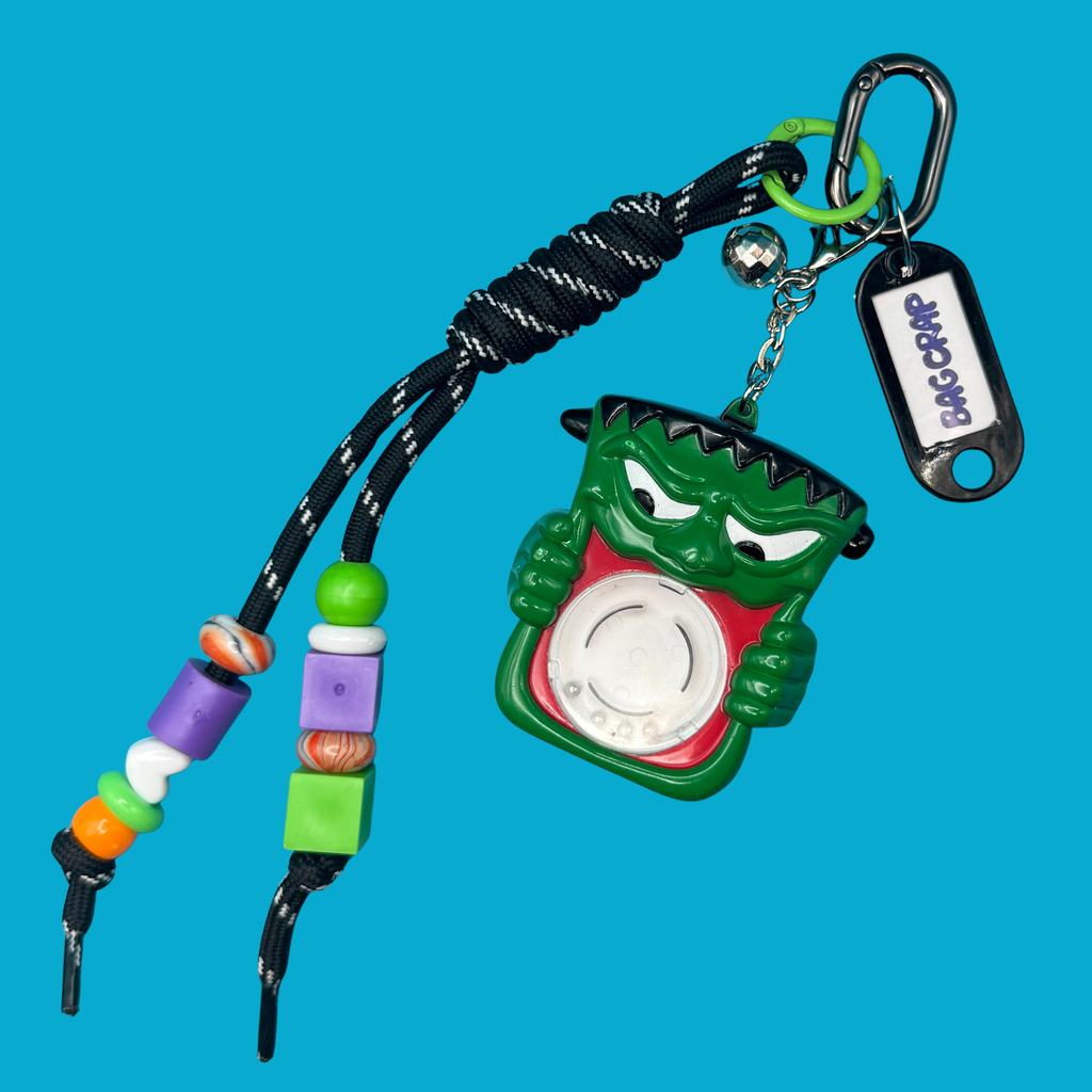 Rare Vintage Maze Monster Bag Charm Keychain Set