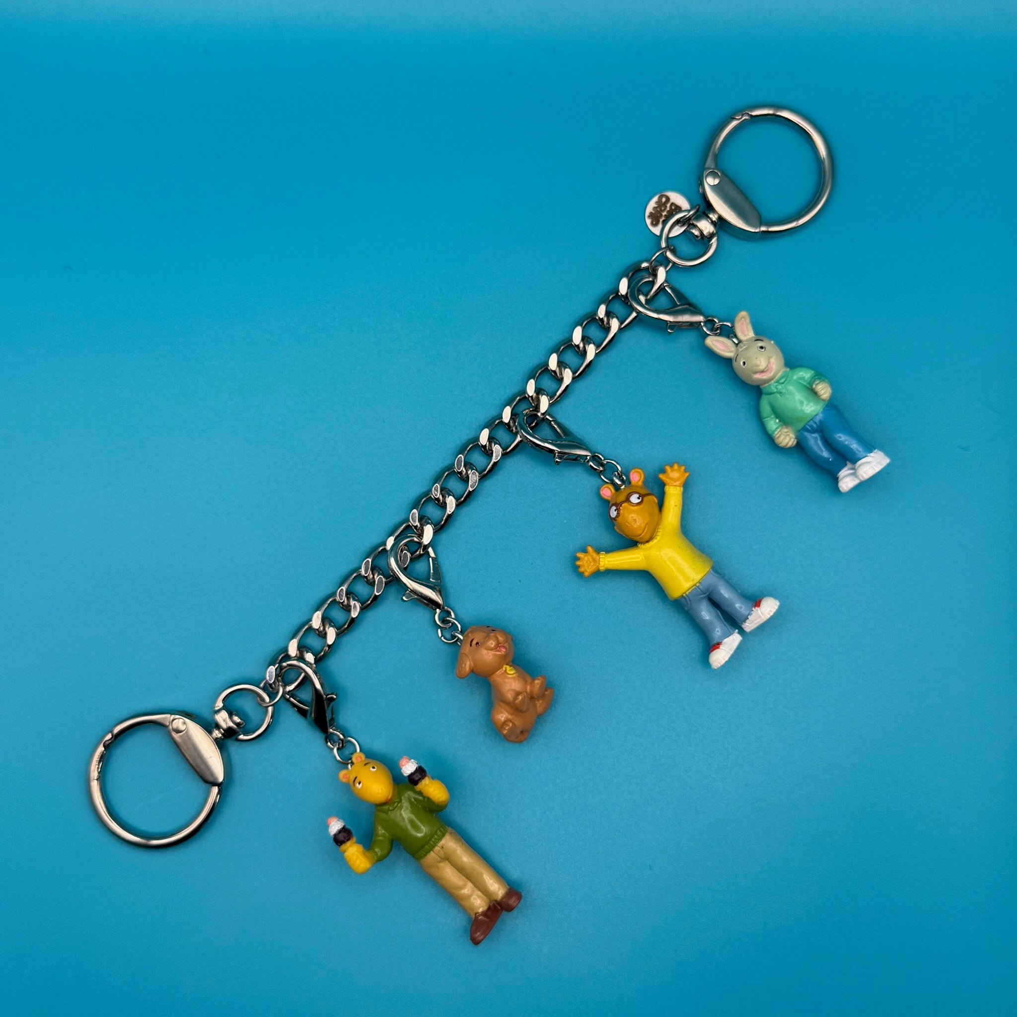 One-of-One  Arthur PBS   Chain -  vintage keychain vintage charms for bag nostalgia vintage keychains y2k collectible - Bag Crap