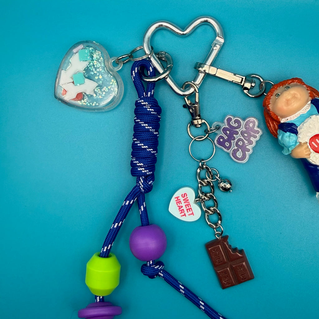 One-of-One Vintage Keychain Bag Charm Set — Valentines Cabbage Patch Kids