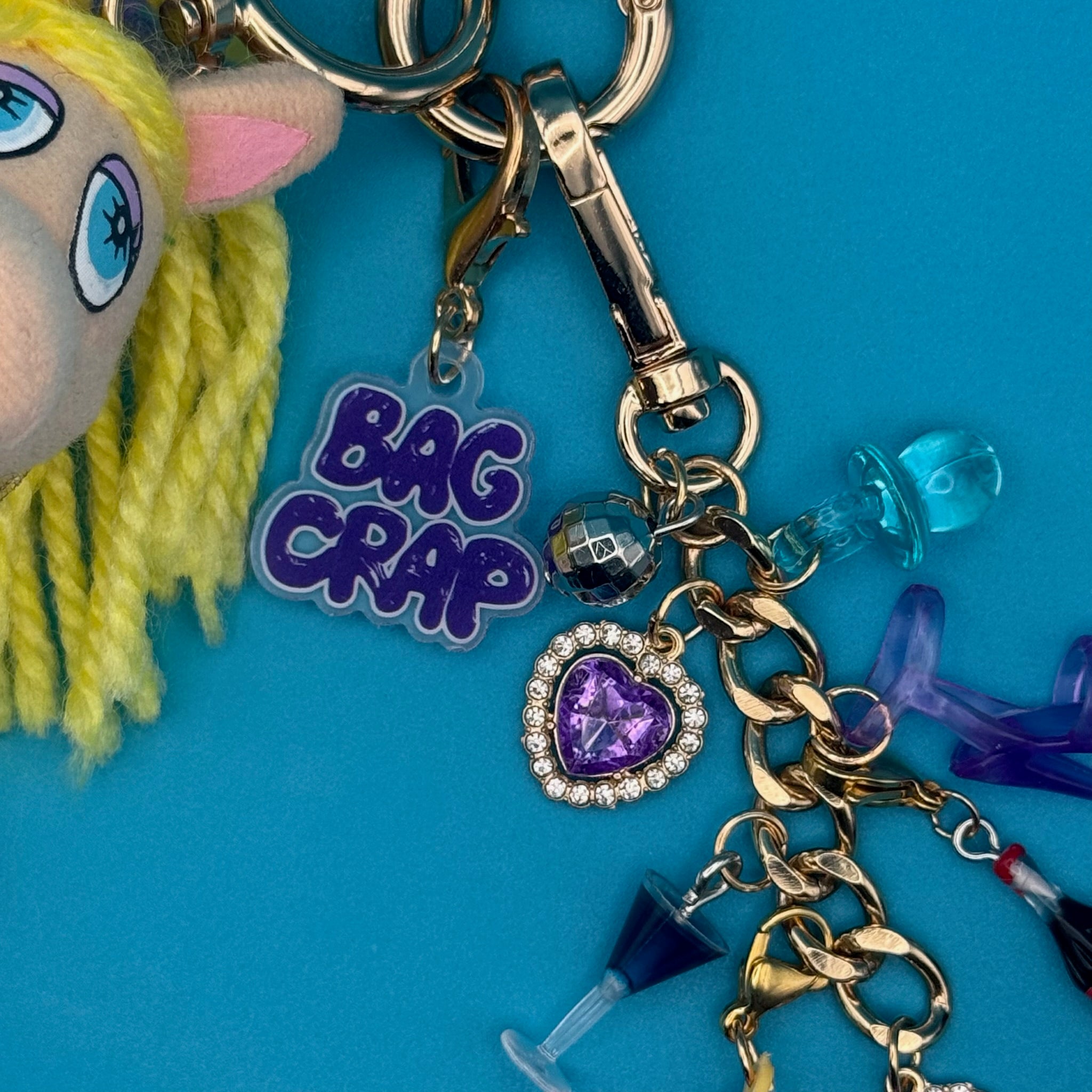 One-of-One     Pack— Miss Piggy Muppets - vintage bag charm packs nostalgia vintage y2k vintage keychain vintage charms for bag nostalgia vintage keychains y2k collectible - Bag Crap