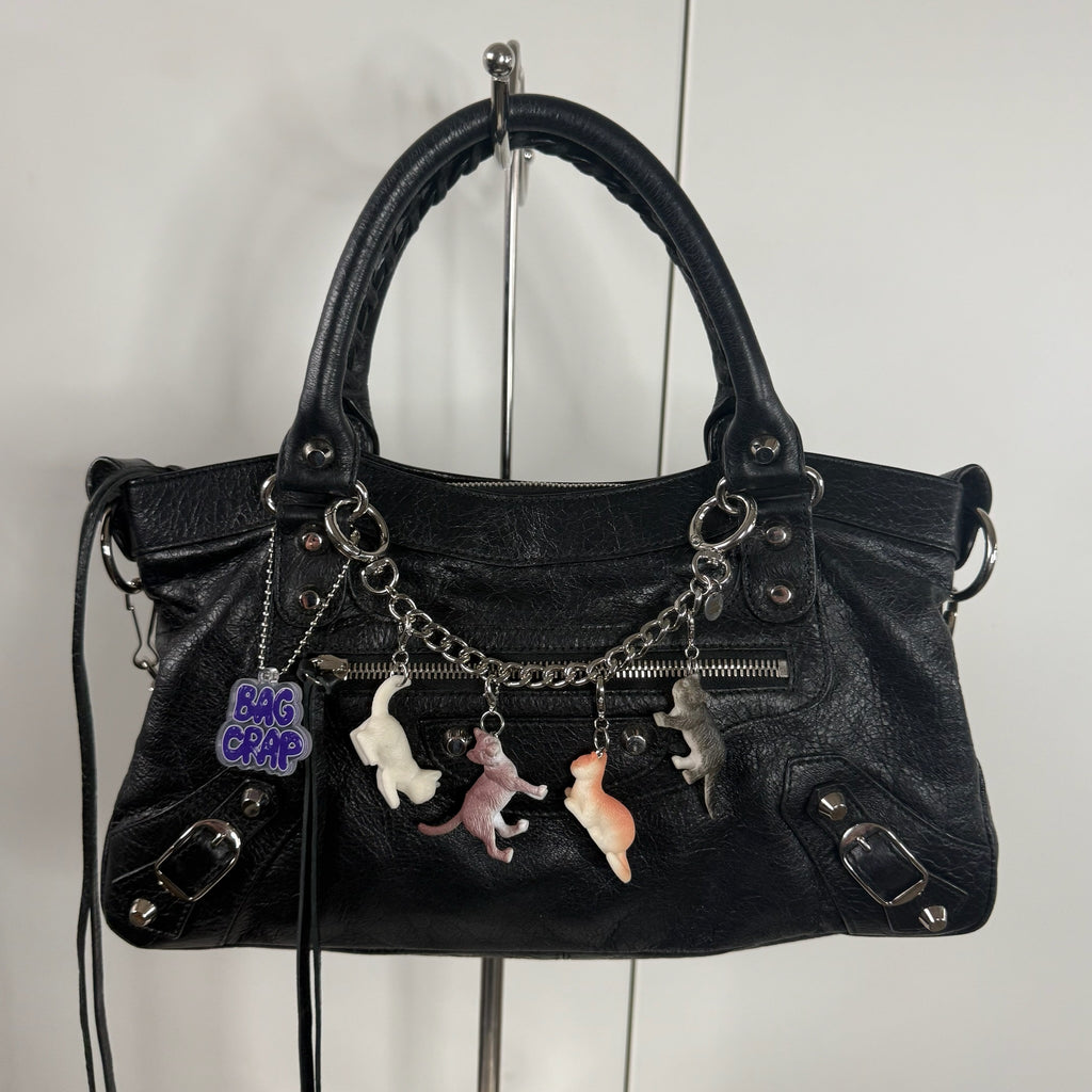 RARE One-of-One Vintage Cats Bag Charm Chain