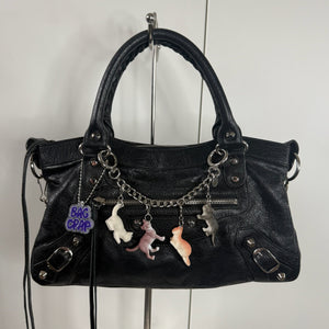 RARE One-of-One  Cats   Chain - vintage bag charm chains silver nostalgia vintage y2k vintage keychain vintage charms for bag nostalgia vintage keychains y2k collectible - Bag Crap