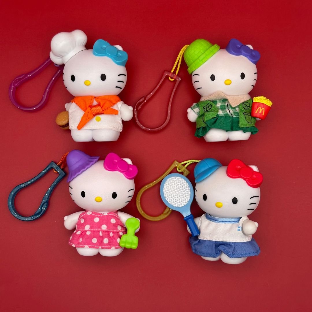 Hello Kitty Happy Meal Plastic Toy  s - hello kitty sanrio japan kawaii rare vintage keychain vintage charms for bag nostalgia vintage keychains y2k collectible - Bag Crap