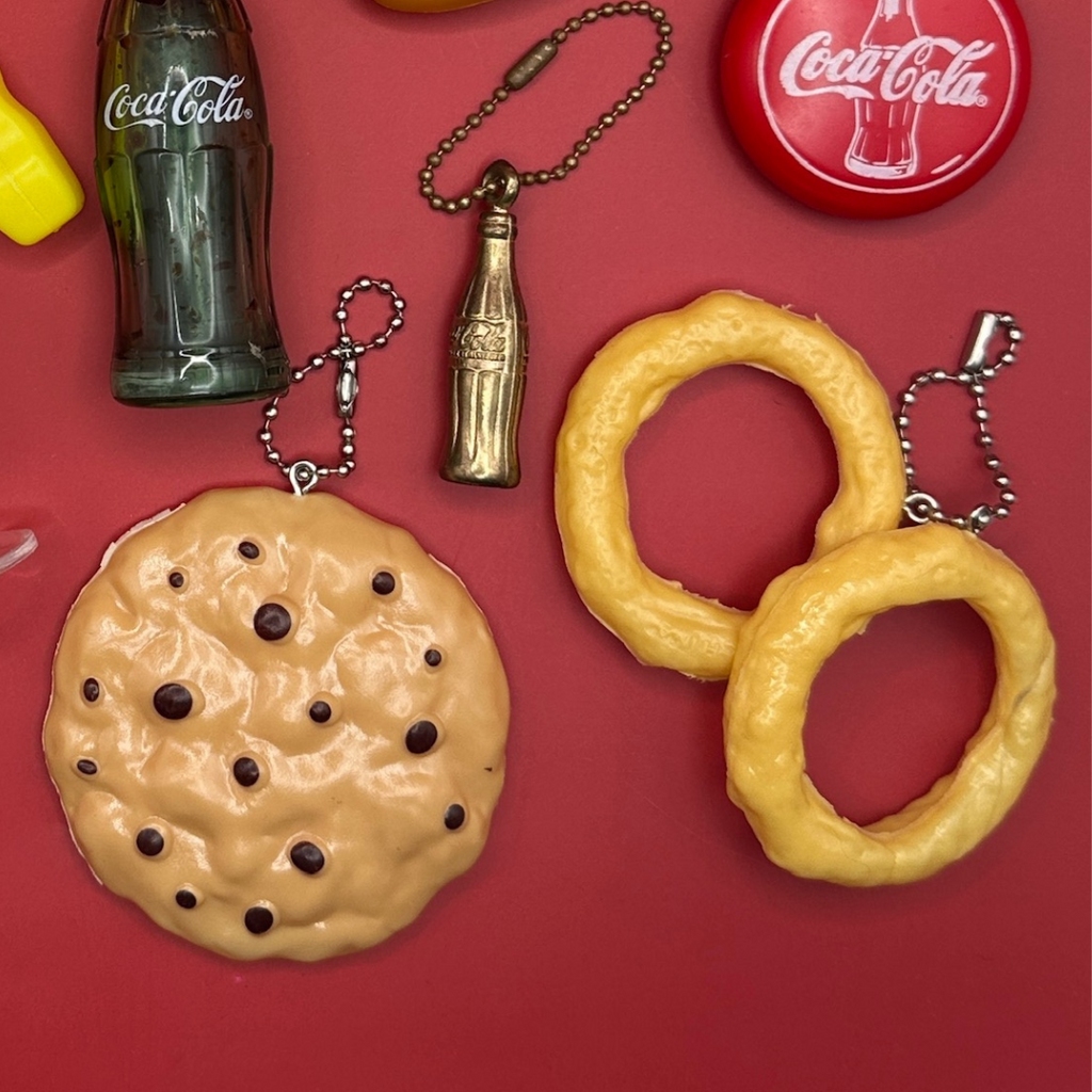 Fast Food & Drink Bag Charms And Vintage Keychains