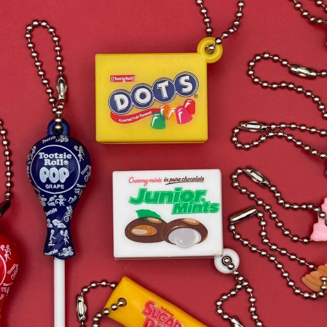 Tootsie Roll & Tootsie Pop Candy  s -  vintage keychain vintage charms for bag nostalgia vintage keychains y2k collectible - Bag Crap
