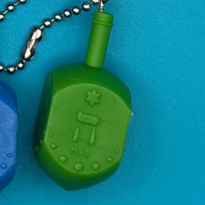 Rainbow Celluloid Dreidel  s: You Pick -  vintage keychain vintage charms for bag nostalgia vintage keychains y2k collectible - Bag Crap