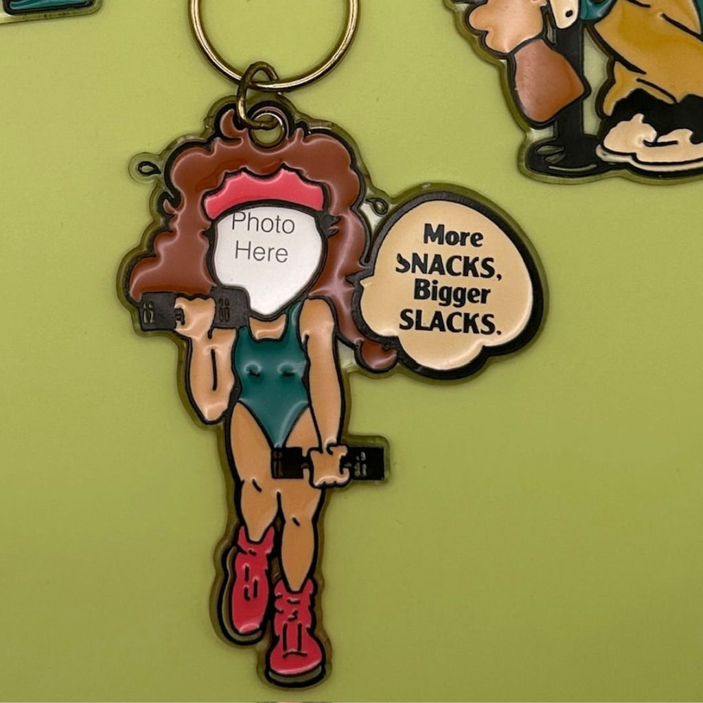 90's Vintage 'insert Photo' Comedy Keychains