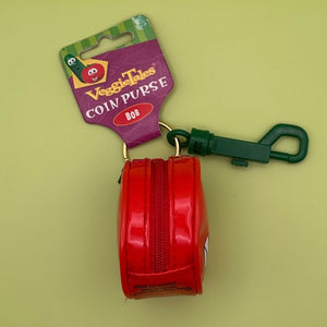 Bag Crap - Vintage Veggietales Bob The Tomato Coin Purse Keychain