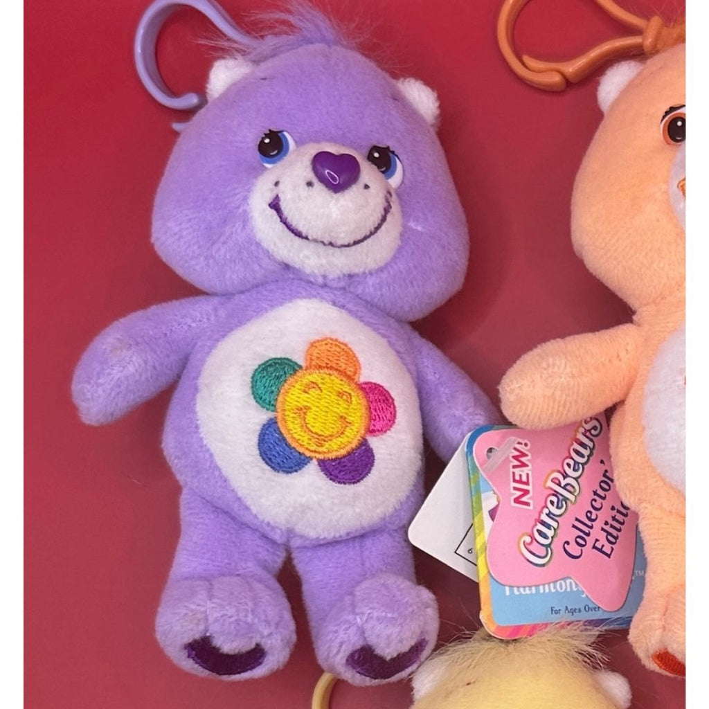 Care Bear Vintage Deadstock Y2k 2002/2003 Plush Bag Charms With Tags