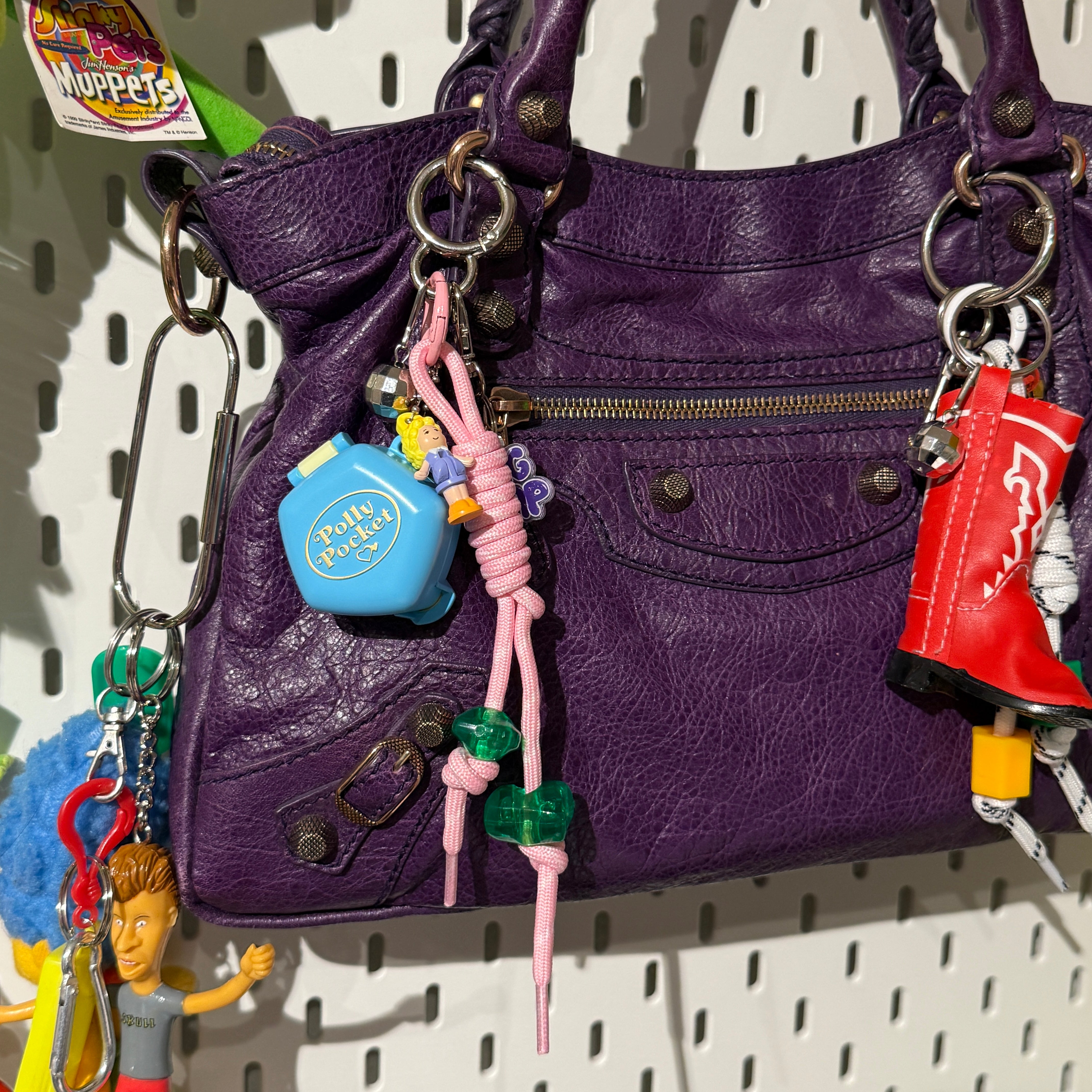 Retro Polly Pocket Paracord   Pack - vintage bag charm packs nostalgia vintage y2k vintage keychain vintage charms for bag nostalgia vintage keychains y2k collectible - Bag Crap