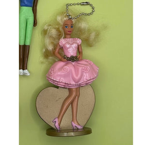 90's Y2k Barbie Doll Happy Meal Crafted  s: Drop 6 - barbie doll toy pink rare vintage keychain vintage charms for bag nostalgia vintage keychains y2k collectible - Bag Crap