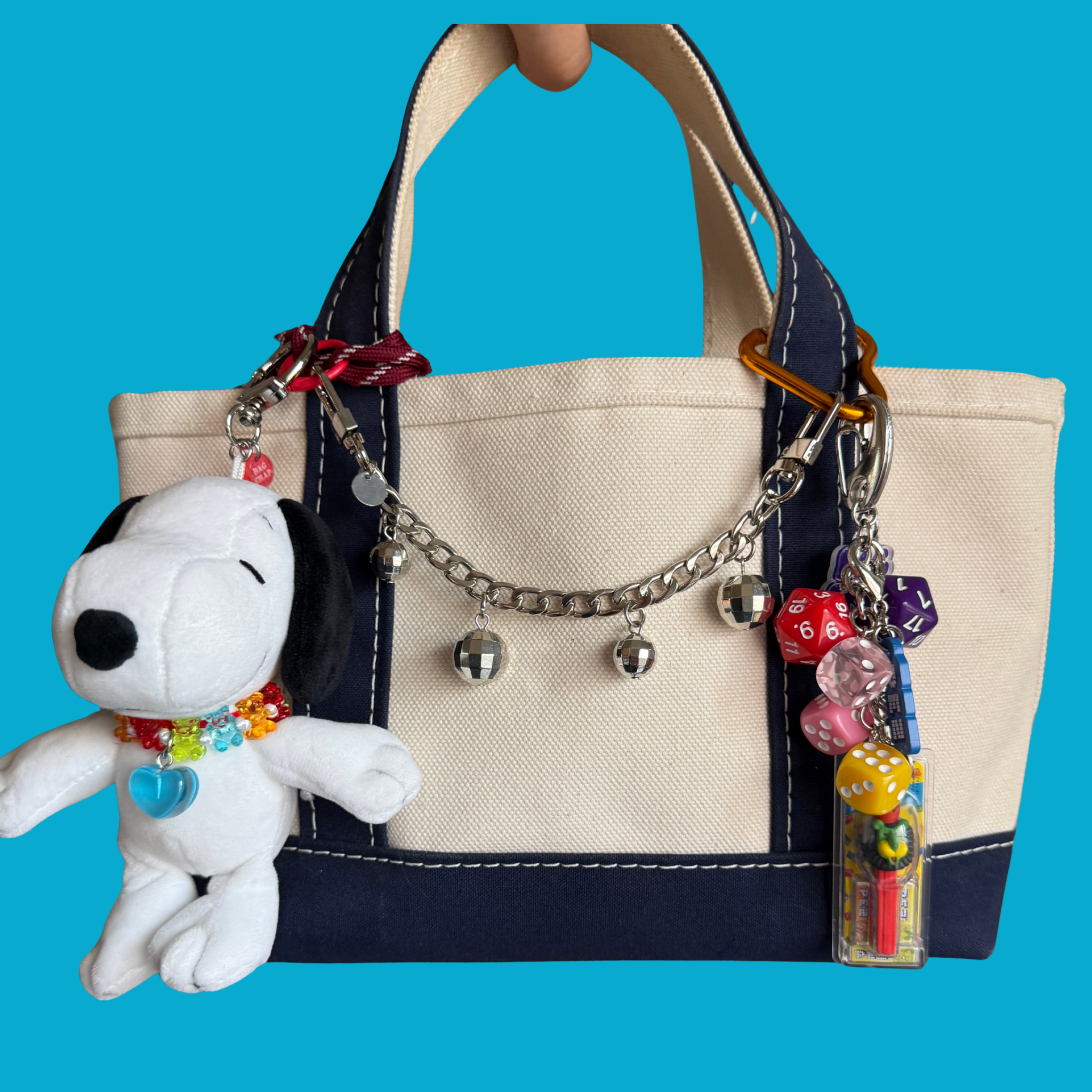 Gummy Bear Necklace Snoopy Plush - snoopy rar peanuts vintage keychain vintage charms for bag nostalgia vintage keychains y2k collectible - Bag Crap