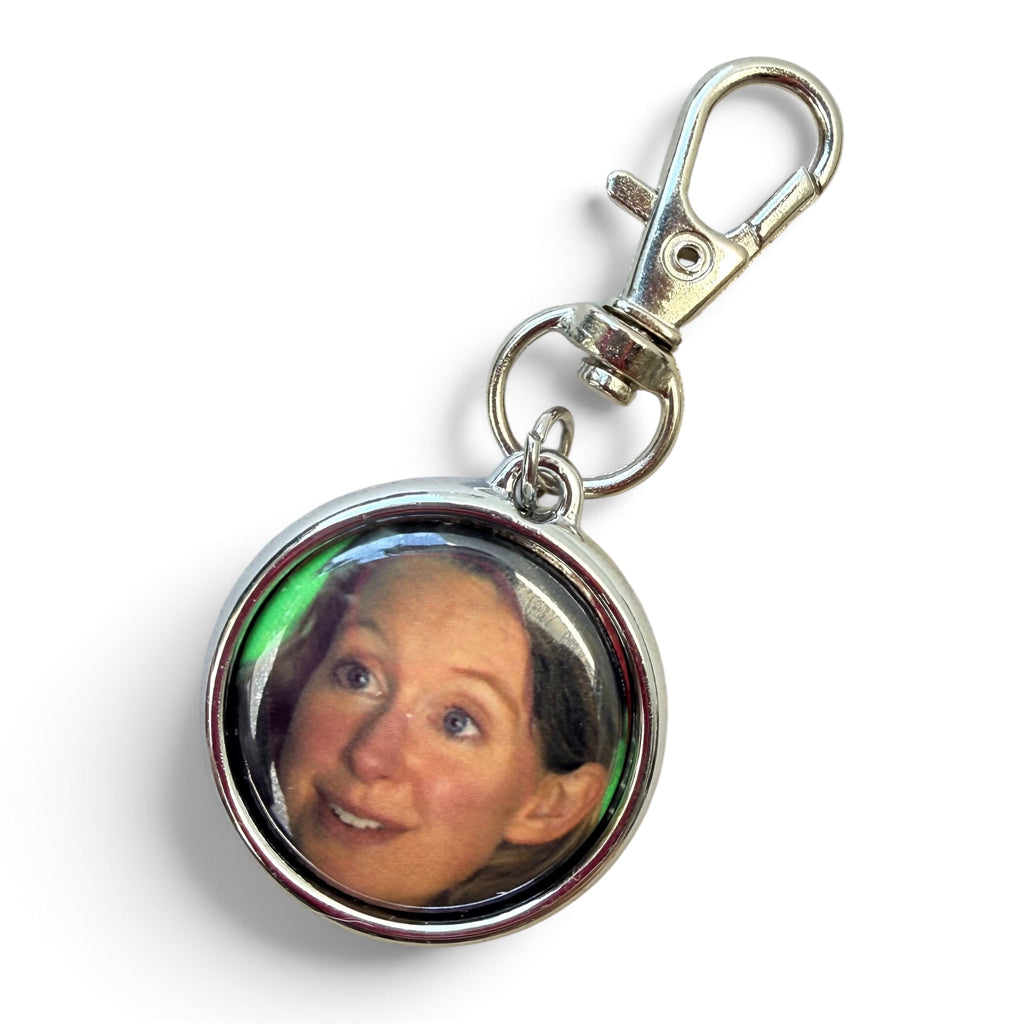 You Can See Everything Nathan Fielder & Elizabeth Holmes Keychain