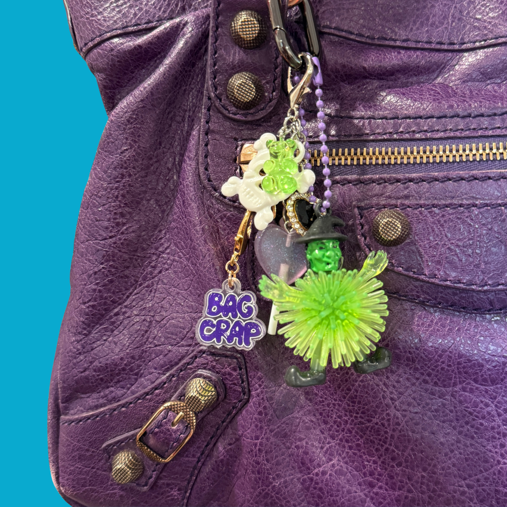 Halloween Rubber Witch Candy Bag Charm Set