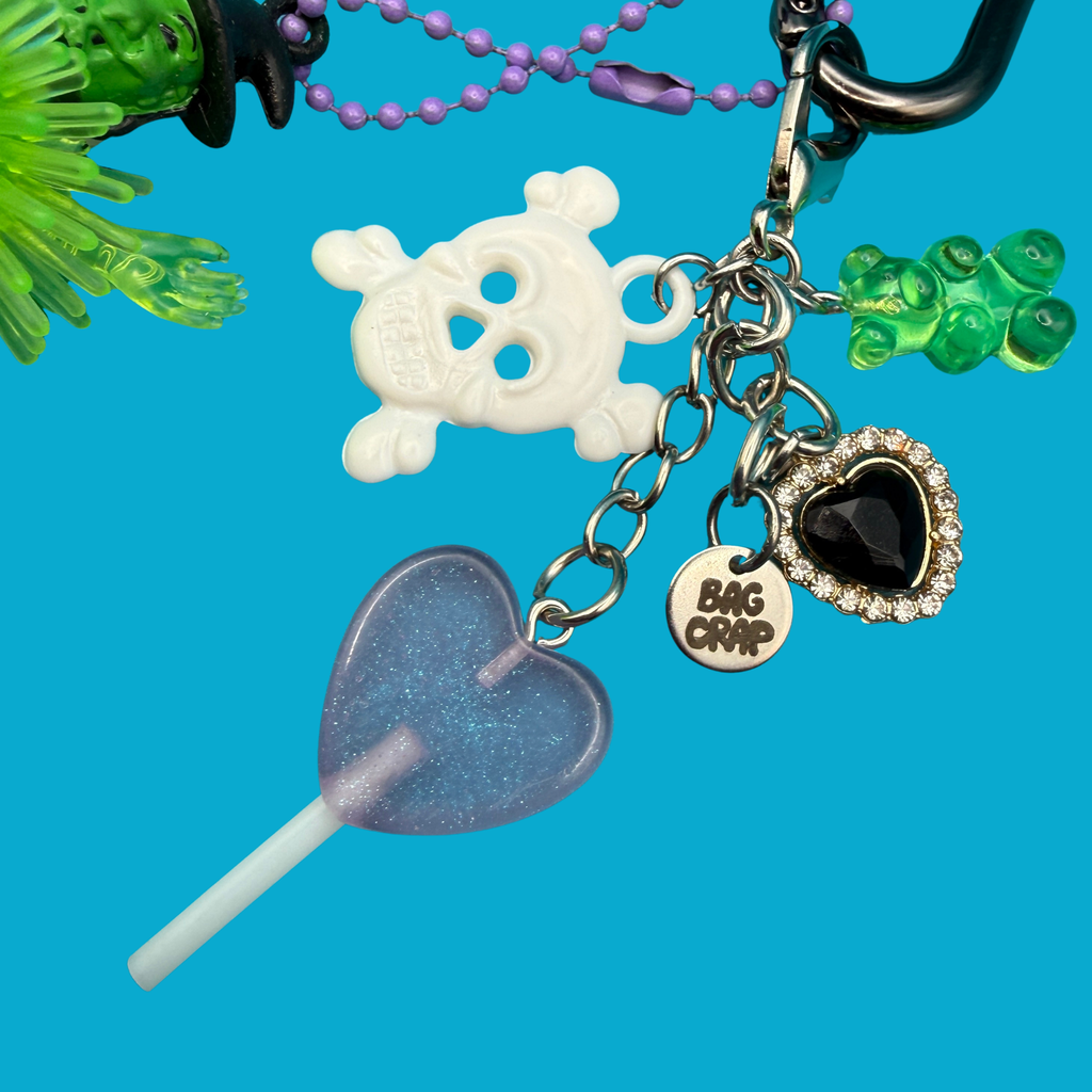 Halloween Rubber Witch Candy Bag Charm Set