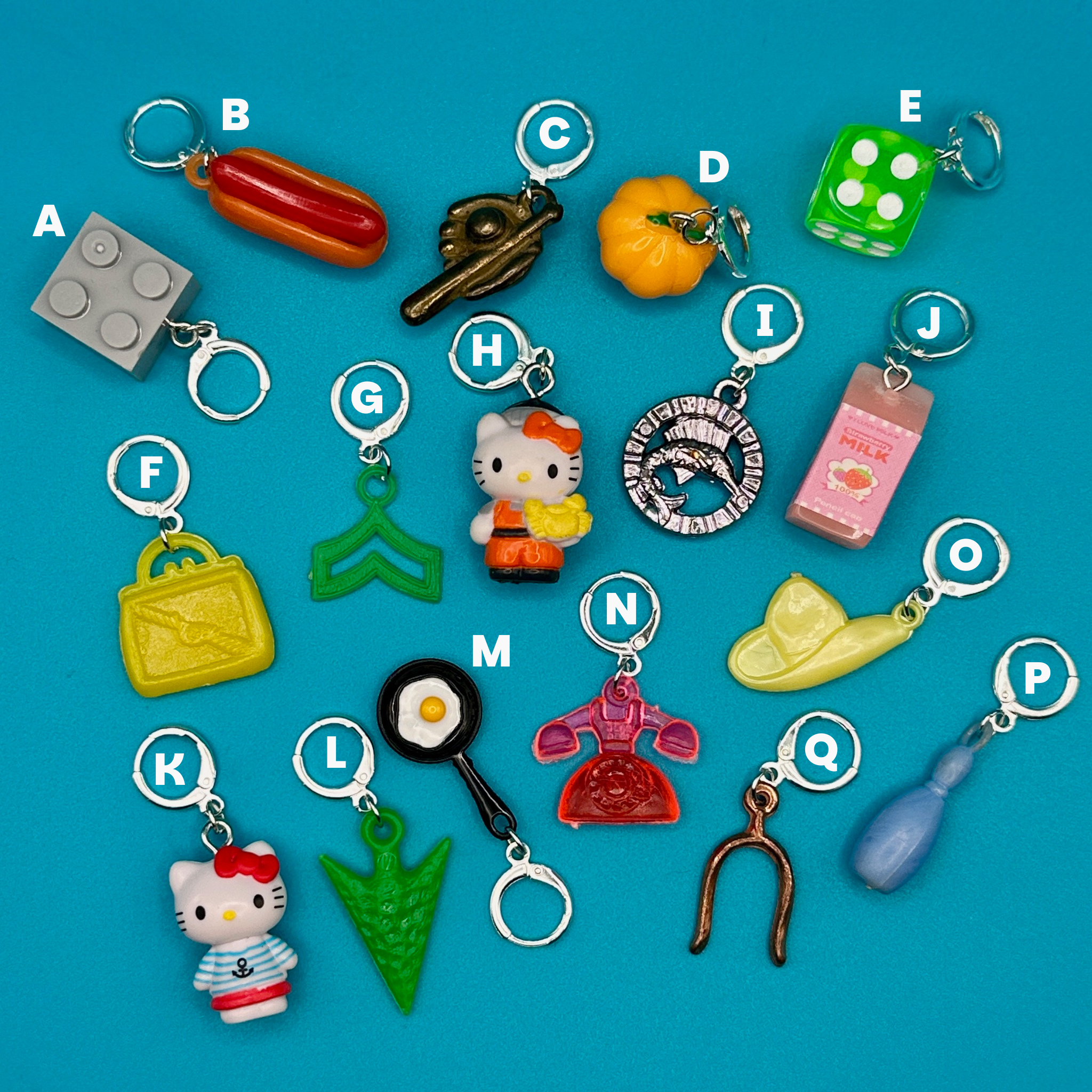Sterling Silver Plated Mini s: Drop VII - hello kitty sanrio japan kawaii rare vintage keychain vintage charms for bag nostalgia vintage keychains y2k collectible - Bag Crap