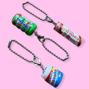 Mini Candy Trinket s: Bazooka Gum, Mentos -  vintage keychain vintage charms for bag nostalgia vintage keychains y2k collectible - Bag Crap