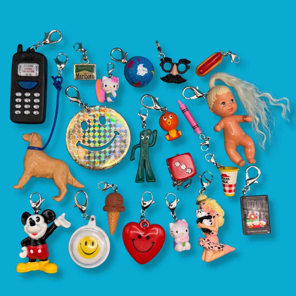 Junk Drawer Vintage Keychains & Mini Charm Collection