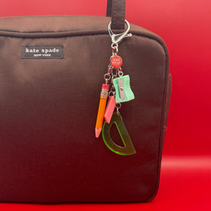 Mini School Supplies Trinket   Set - vintage bag charm packs nostalgia vintage y2k vintage keychain vintage charms for bag nostalgia vintage keychains y2k collectible - Bag Crap