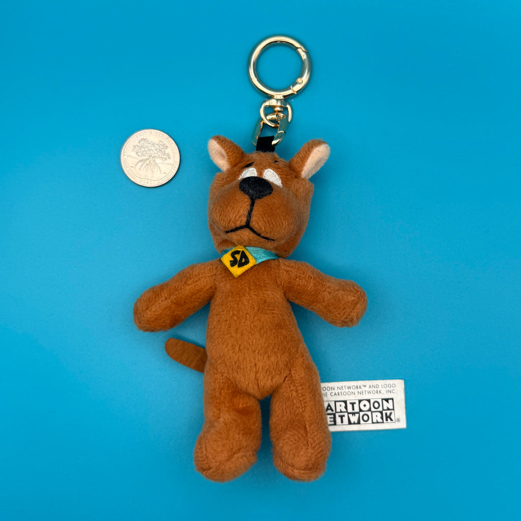 Vintage 90s Scooby Doo Plush Bag Charm Keychain