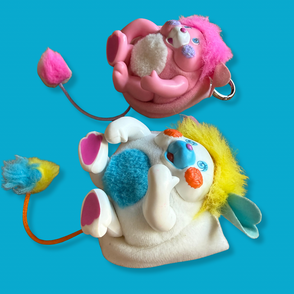 RARE Vintage 80s Pocket Popples Plush Charms