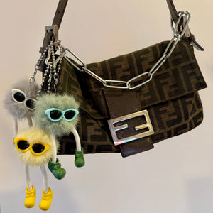 Furry Walking Weirdo Pom Pom  s -  vintage keychain vintage charms for bag nostalgia vintage keychains y2k collectible - Bag Crap
