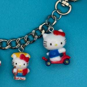 1-of-1  Mini Hello Kitty   Chain - hello kitty sanrio japan kawaii rare vintage keychain vintage charms for bag nostalgia vintage keychains y2k collectible - Bag Crap