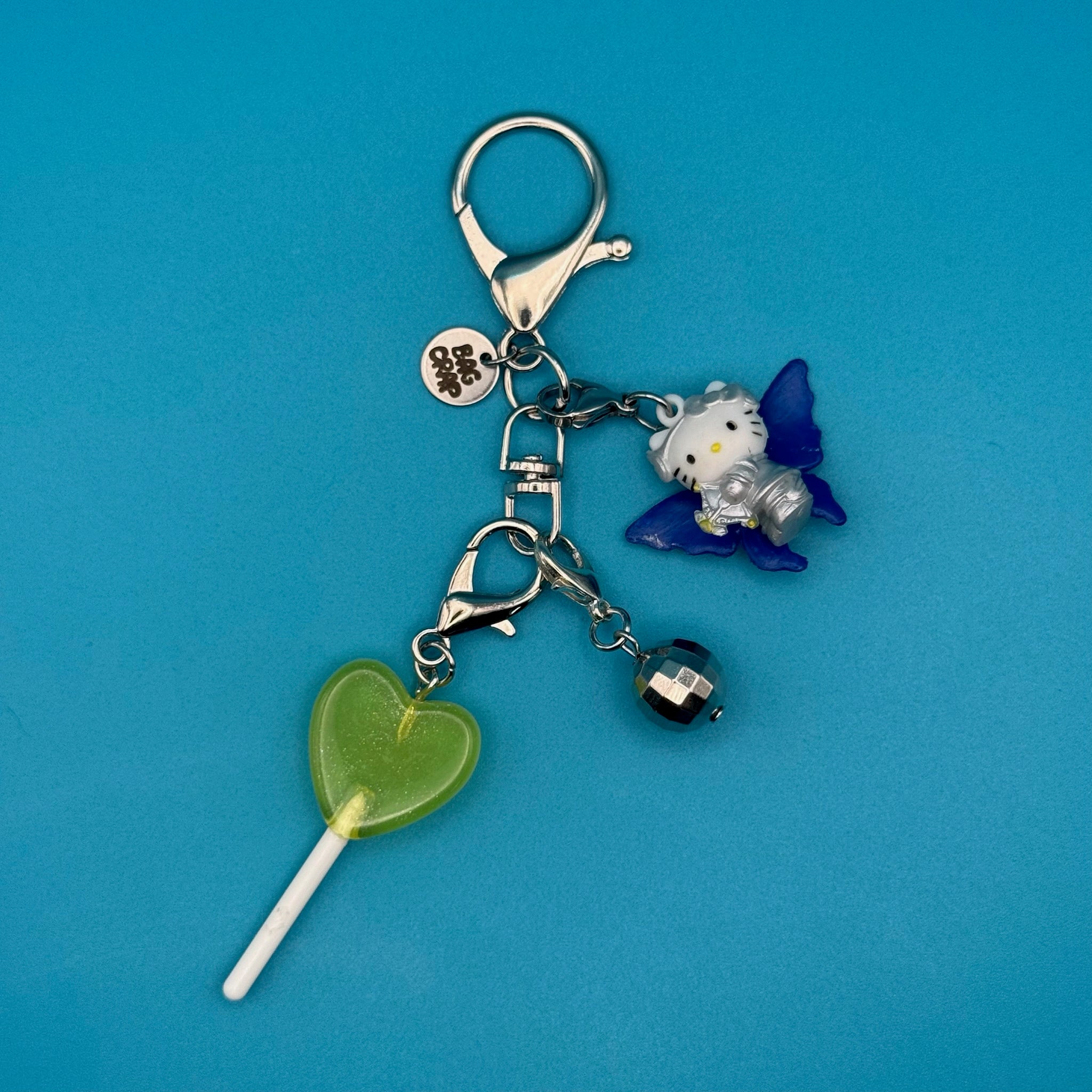 VINTAGE MINI HELLO KITTY CUPID TRINKET BAG CHARM - hello kitty sanrio japan kawaii rare vintage keychain vintage charms for bag nostalgia vintage keychains y2k collectible - Bag Crap