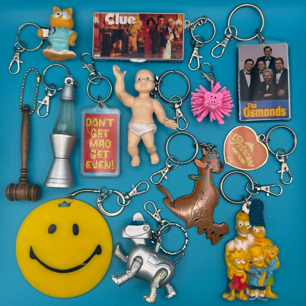 1980s-1990s Vintage Nostalgic Keychains & Bag Charms: You Pick