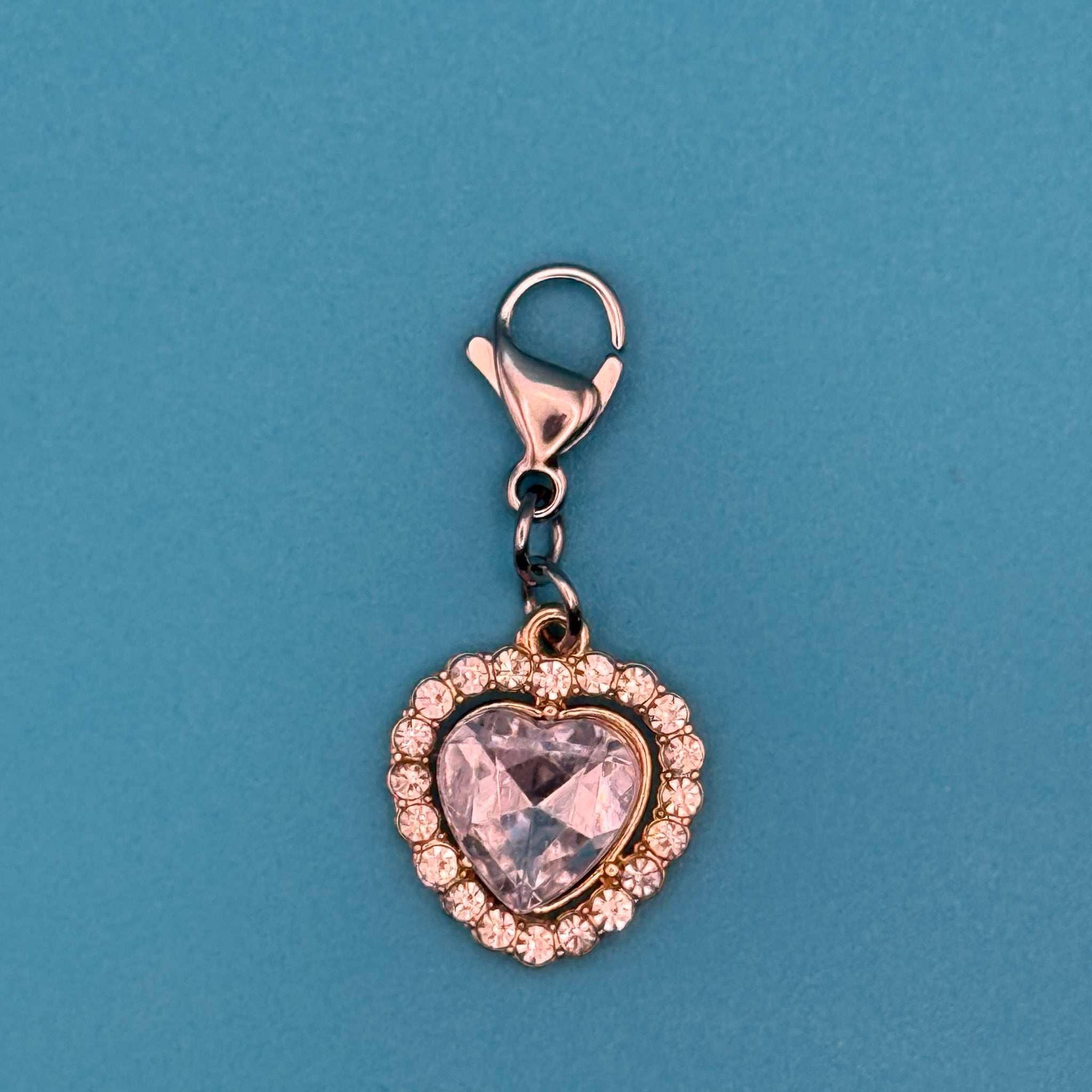 Mini Crystal Heart Trinket s: You Pick -  vintage keychain vintage charms for bag nostalgia vintage keychains y2k collectible - Bag Crap