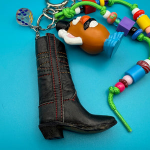 Mr. Potato Head Cowboy Boot   Pack -  vintage keychain vintage charms for bag nostalgia vintage keychains y2k collectible - Bag Crap