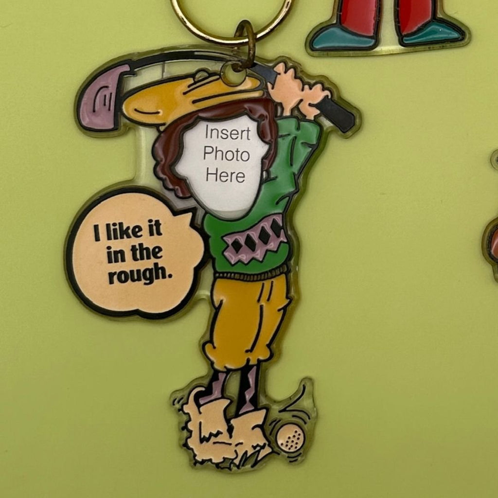 90's Vintage 'insert Photo' Comedy Keychains