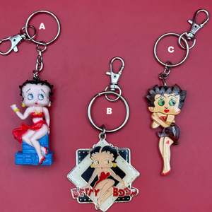 1980s-1990s Betty Boop s -  vintage keychain vintage charms for bag nostalgia vintage keychains y2k collectible - Bag Crap