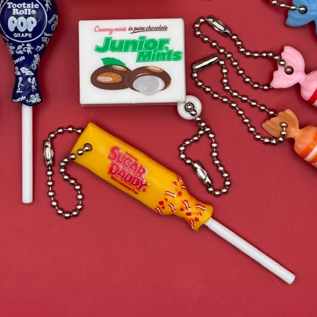 Tootsie Roll & Tootsie Pop Candy  s -  vintage keychain vintage charms for bag nostalgia vintage keychains y2k collectible - Bag Crap