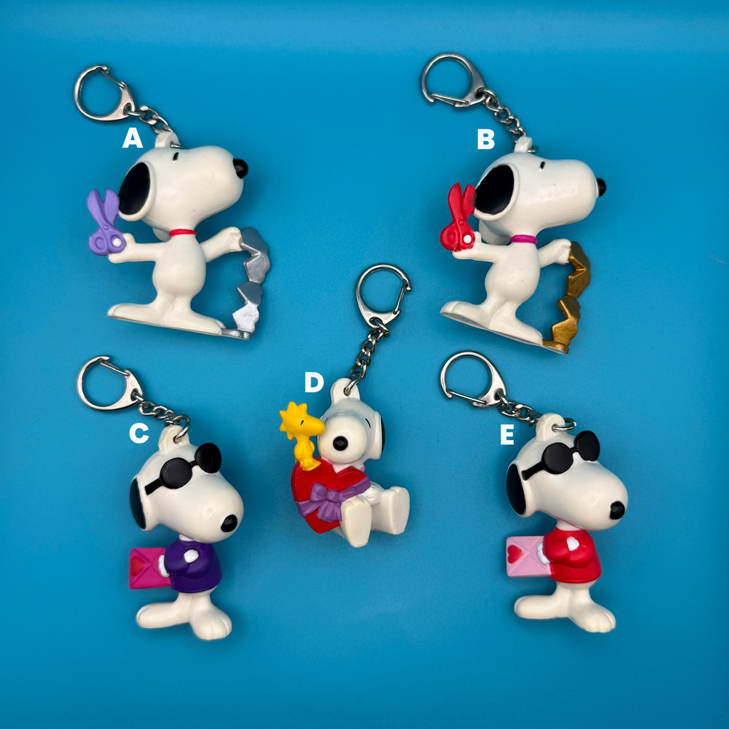 Vintage Valentine Snoopy Bag Charms: You Pick