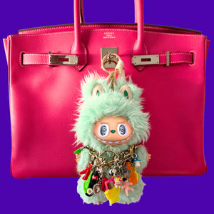 Marko Monroe × BAG CRAP — Custom Labubu   #1 -  vintage keychain vintage charms for bag nostalgia vintage keychains y2k collectible - Bag Crap