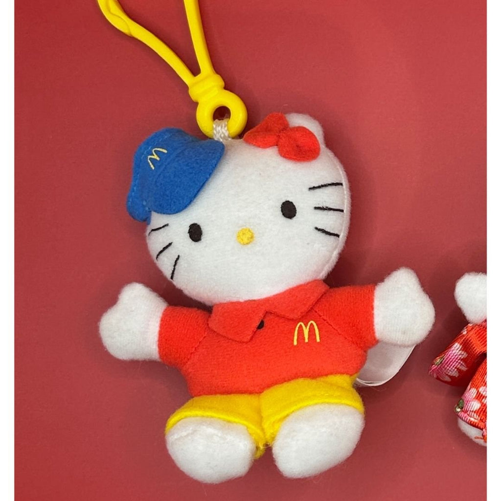 Vintage Y2k Hello Kitty Happy Meal Toy Plush Bag Charms