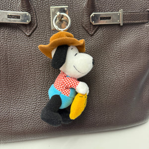 5”  Farmer Snoopy - snoopy rar peanuts vintage keychain vintage charms for bag nostalgia vintage keychains y2k collectible - Bag Crap