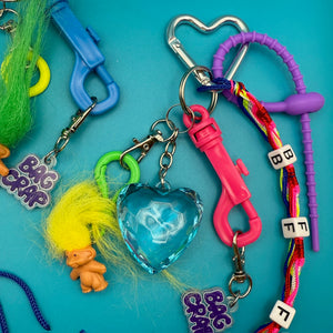 2 Pc Set: BFF Trolls    Packs - vintage bag charm packs nostalgia vintage y2k vintage keychain vintage charms for bag nostalgia vintage keychains y2k collectible - Bag Crap