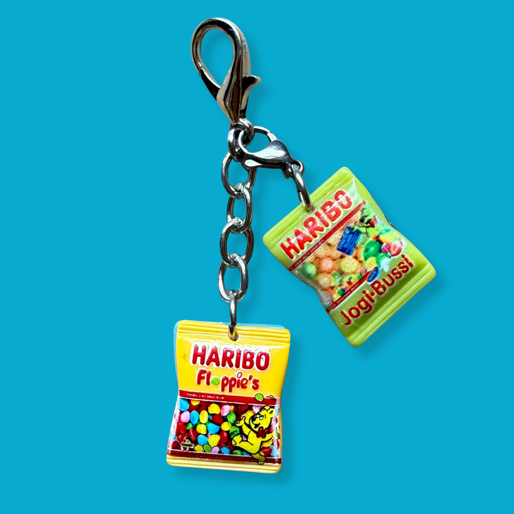Double-Sided Mini Haribo Candy Bag Charm