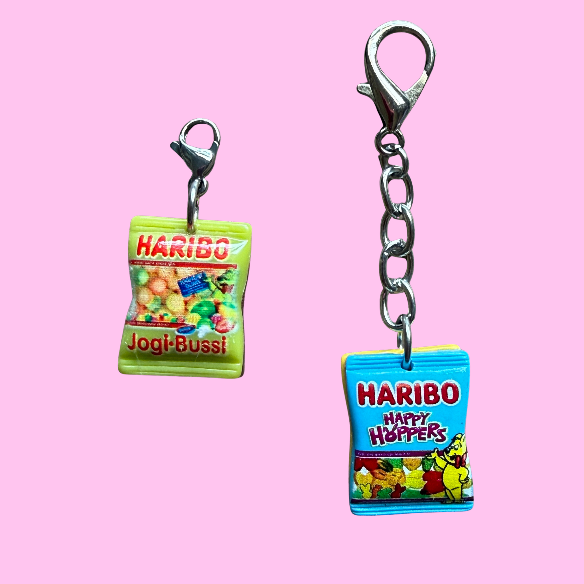 Double-Sided Mini Haribo Candy -  vintage keychain vintage charms for bag nostalgia vintage keychains y2k collectible - Bag Crap