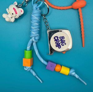 Hello Kitty +  Crap Measuring Tape   Pack - vintage bag charm packs nostalgia vintage y2k vintage keychain vintage charms for bag nostalgia vintage keychains y2k collectible - Bag Crap