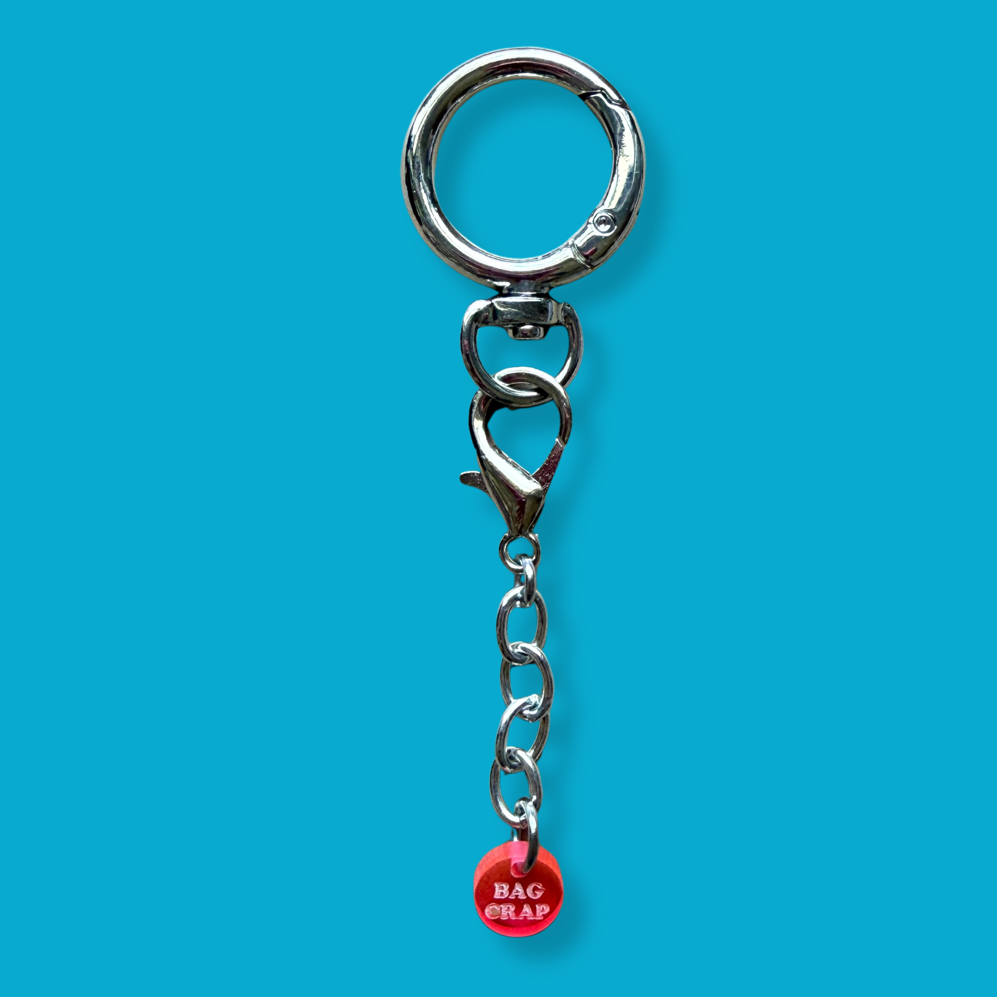 Silver Metal Mini  Chain - clips carabiners charms keychains bag designer vintage keychain vintage charms for bag nostalgia vintage keychains y2k collectible - Bag Crap